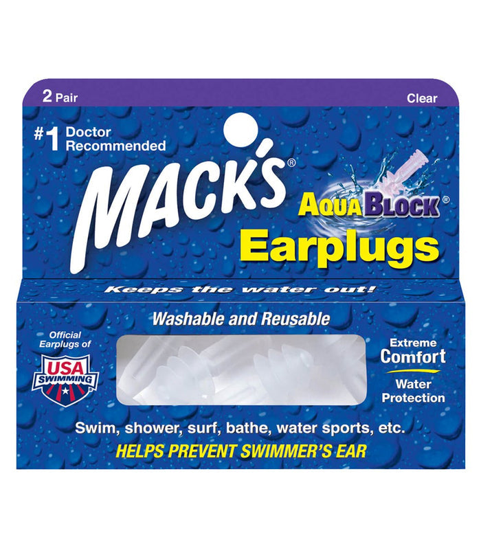 Mack's Aqua Block Ear Plugs (2 pair)