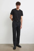 Черна мъжка тениска слим кройка с дребен принт Medicine Roberto Fashion Store T-shirt RW26-TSM011-99A-S S