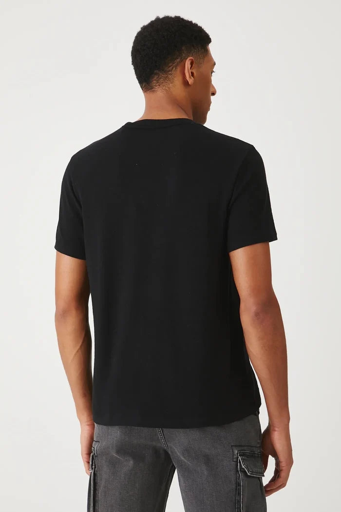 Мъжка памучна черна тениска 100% памук Medicine Roberto Fashion Store T-shirt RS25-TSMB04-99X-M M