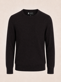 Men's Crew Neck Cashmere Sweater - Black