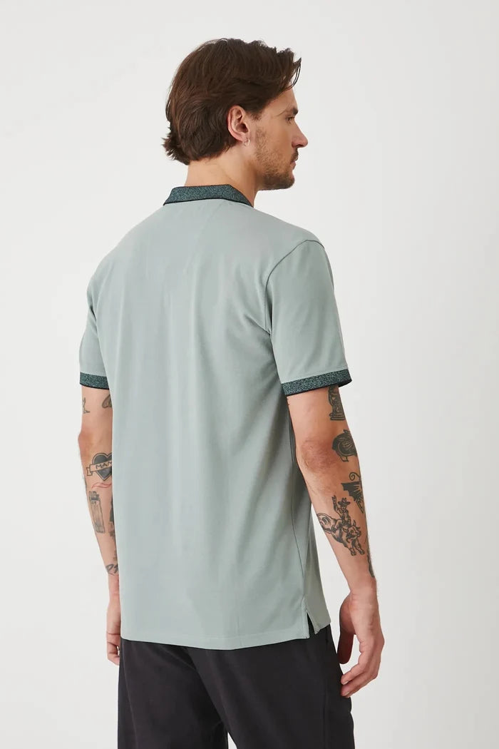 Мъжка поло тениска за всякакви поводи в зелен цвят Roberto Fashion Store Roberto Fashion Store T-shirt RS25POMA01-97X-M M
