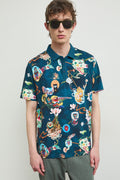 Мъжка многоцветна поло тениска с абстрактни фигури "Kit Mizeres" Medicine Roberto Fashion Store Set RS26-POMA51-MLA-L L
