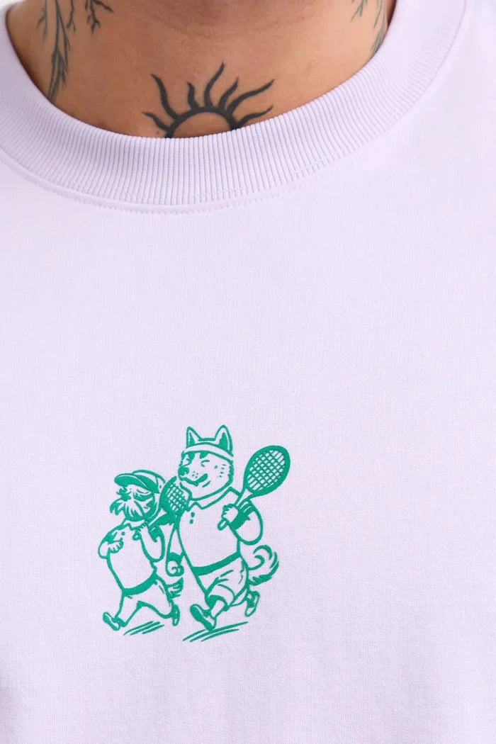 Лилава мъжка тениска с принт на гърба Medicine Roberto Fashion Store T-shirt RW26-TSM118-04X-S S