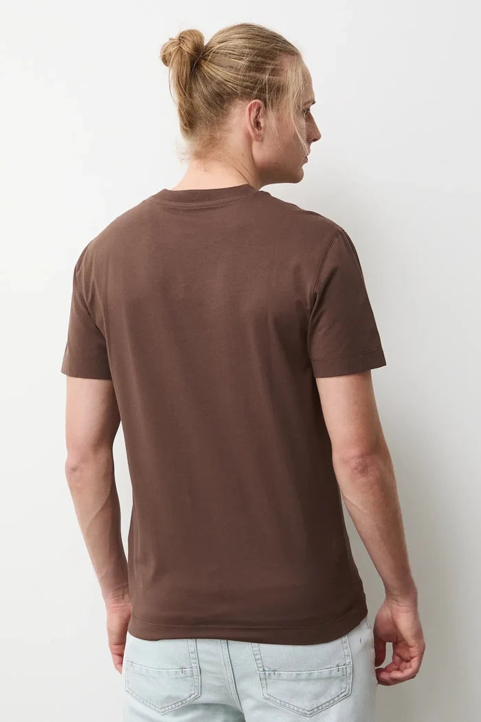 Мъжка тениска с абстрактен арт принт в кафяв цвят Medicine Roberto Fashion Store T-shirt RS26TSM265-88X-S S