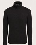 Men's Turtleneck in Pure Cashmere - black