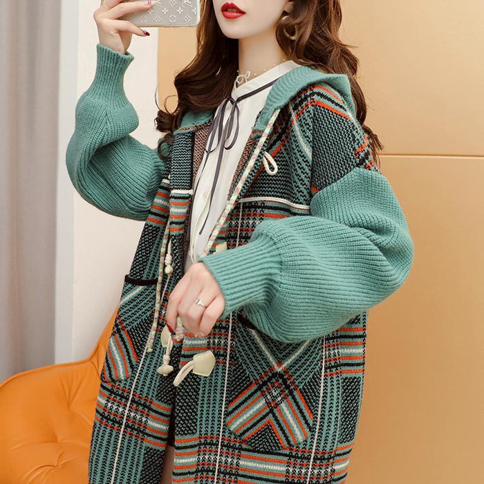 Mid-length Loose And Lazy Style Extra Thick Sweater Cardigan For Women - Livefree
