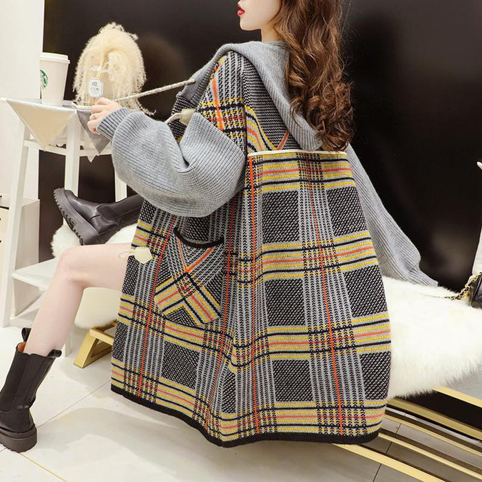 Mid-length Loose And Lazy Style Extra Thick Sweater Cardigan For Women - Livefree