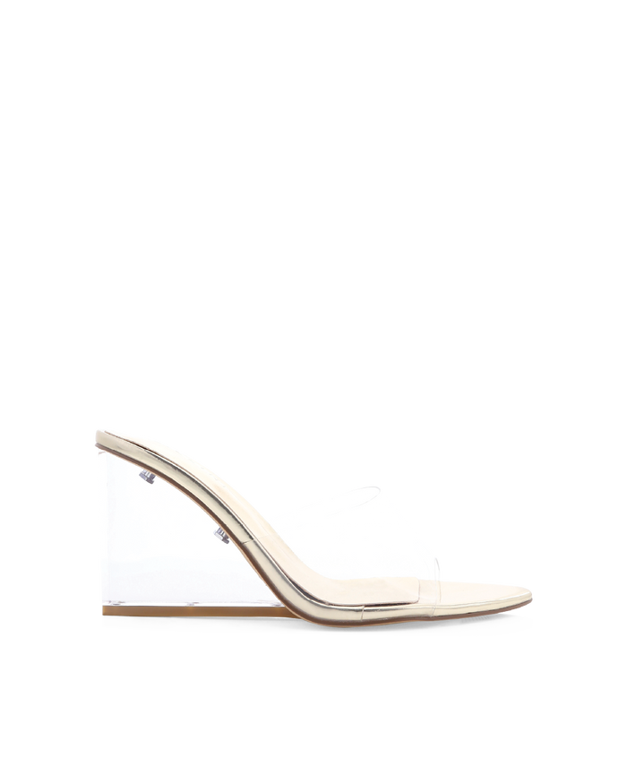 NYDIA - CLEAR-LIGHT GOLD SHINE-Wedges-Billini-Billini