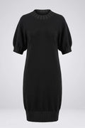 Плетена рокля от био памук Сериано - черно Serianno Roberto Fashion Store Dress SER1007DRSBLKKNI-S S