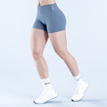 4.5 in blue performance boxer shorts, elastic waistband, smooth stretch fabric