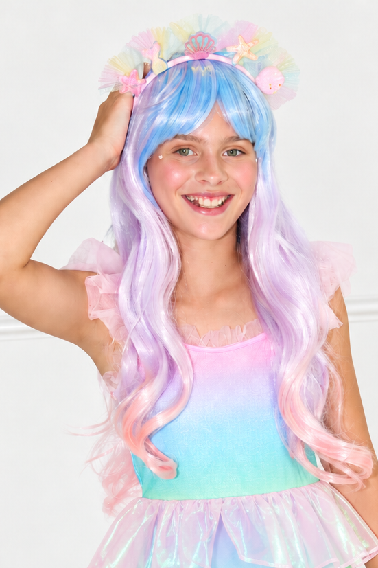 Pastel Rainbow Mermaid Headband