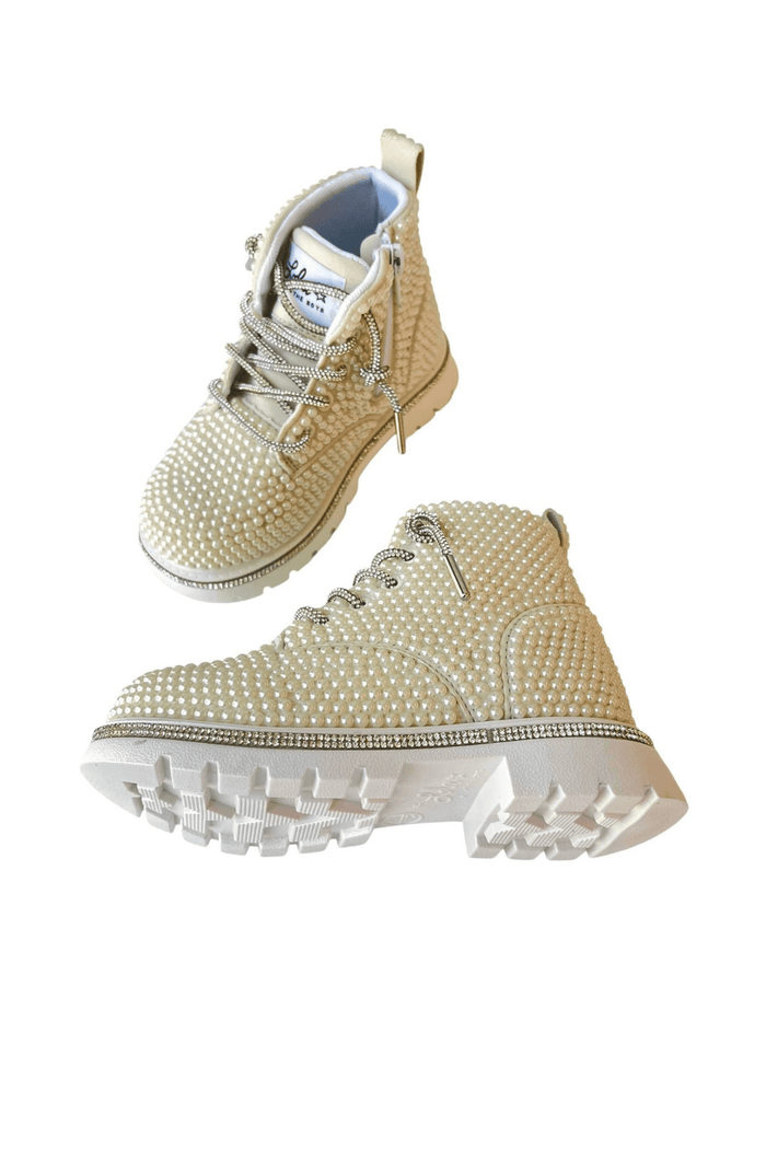 Lola + The Boys Accessories Pearl Dream Combat Boots