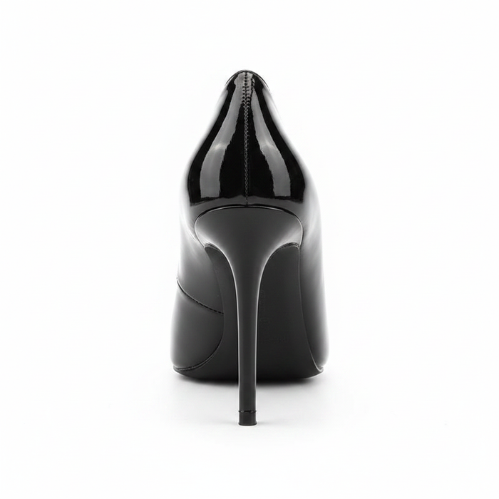 Classic Pointed-Toe Pump – Black Patent Leather Stiletto