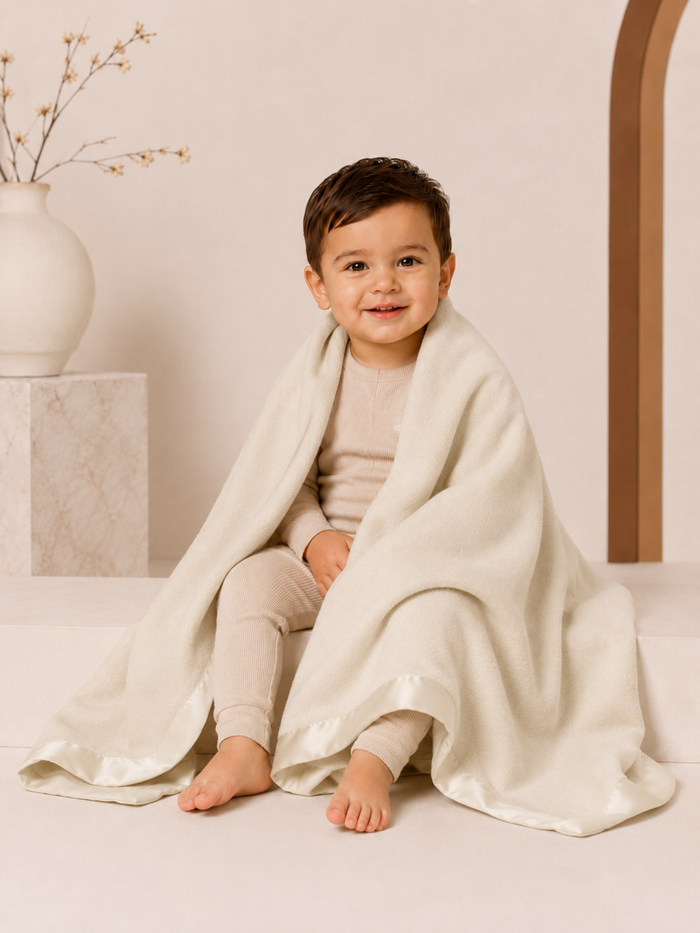 Pure Cashmere Baby Blanket in Vanilla
