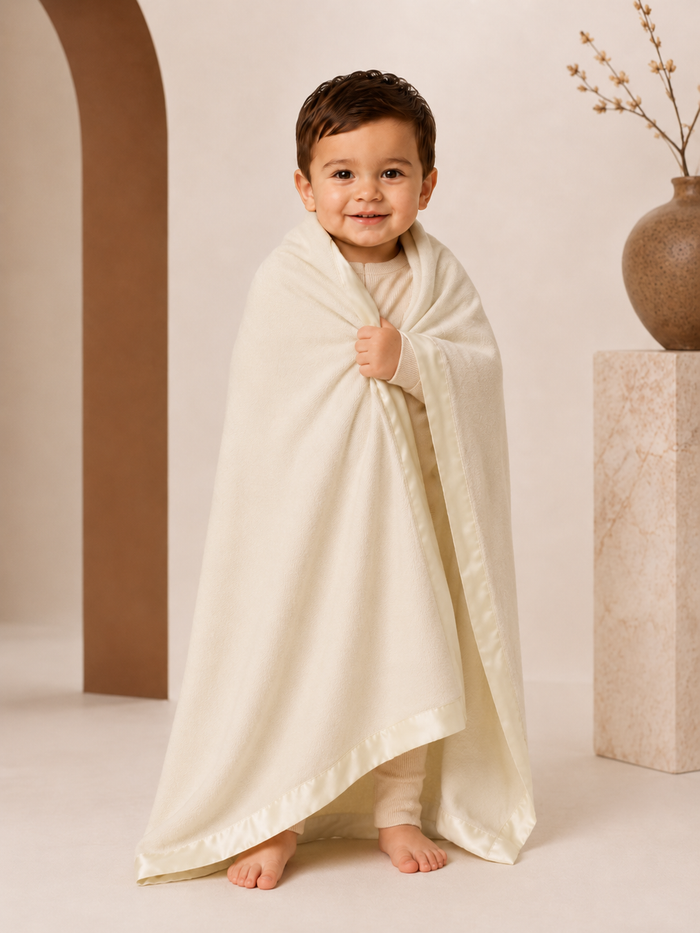 Pure Cashmere Baby Blanket in Vanilla