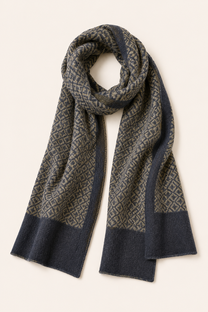 Pure Cashmere Diamond Scarf - new_02_gallery