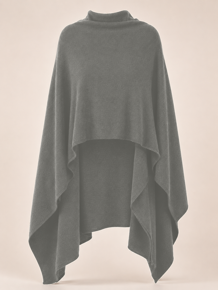Pure Cashmere Ruana Shawl - (Camel)