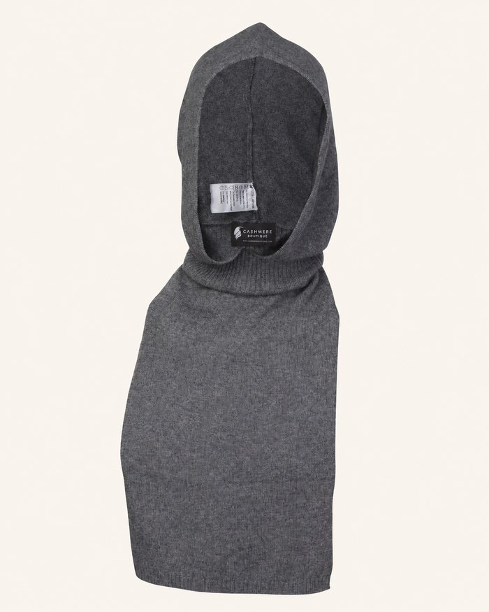 Pure Cashmere Snood - Charcoal