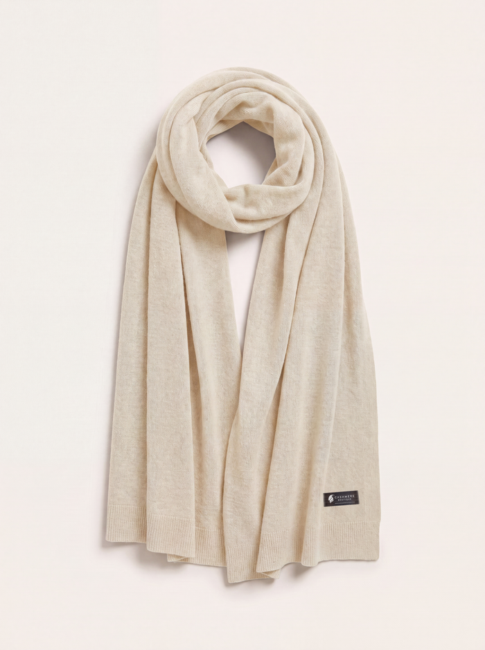 Pure Cashmere Travel Throw - Vanilla