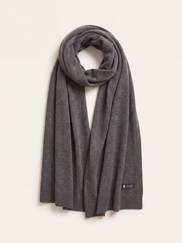 Pure Cashmere Travel Throw - Charcoal