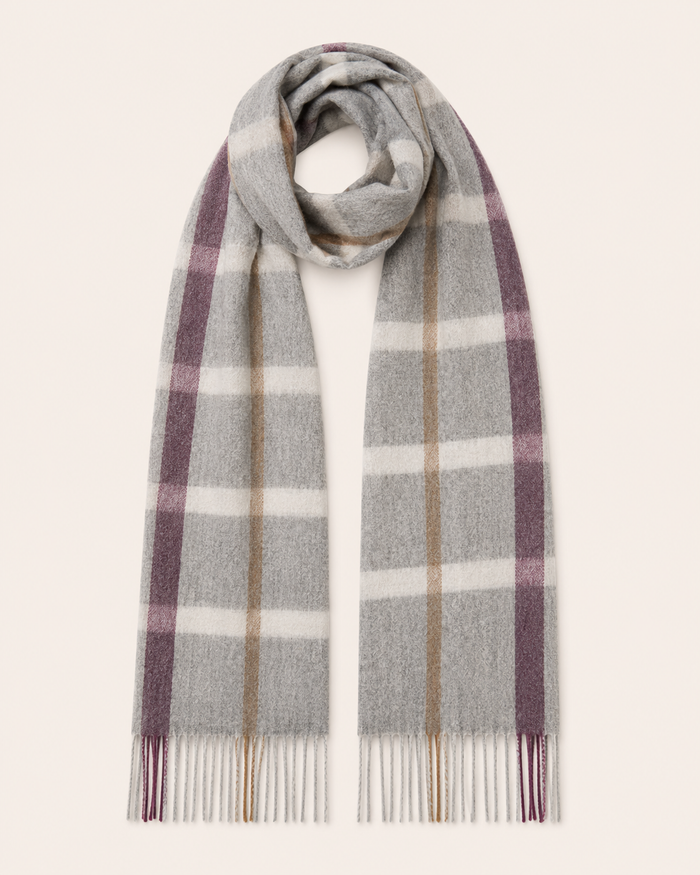 Pure Cashmere Unisex Checks Scarf - new_05_gallery