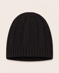Pure Cashmere Unisex Toque Hat - Black