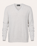 Pure Cashmere V-Neck Spring Sweater for Men - dove