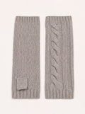 Pure Cashmere Wristlet - Charcoal