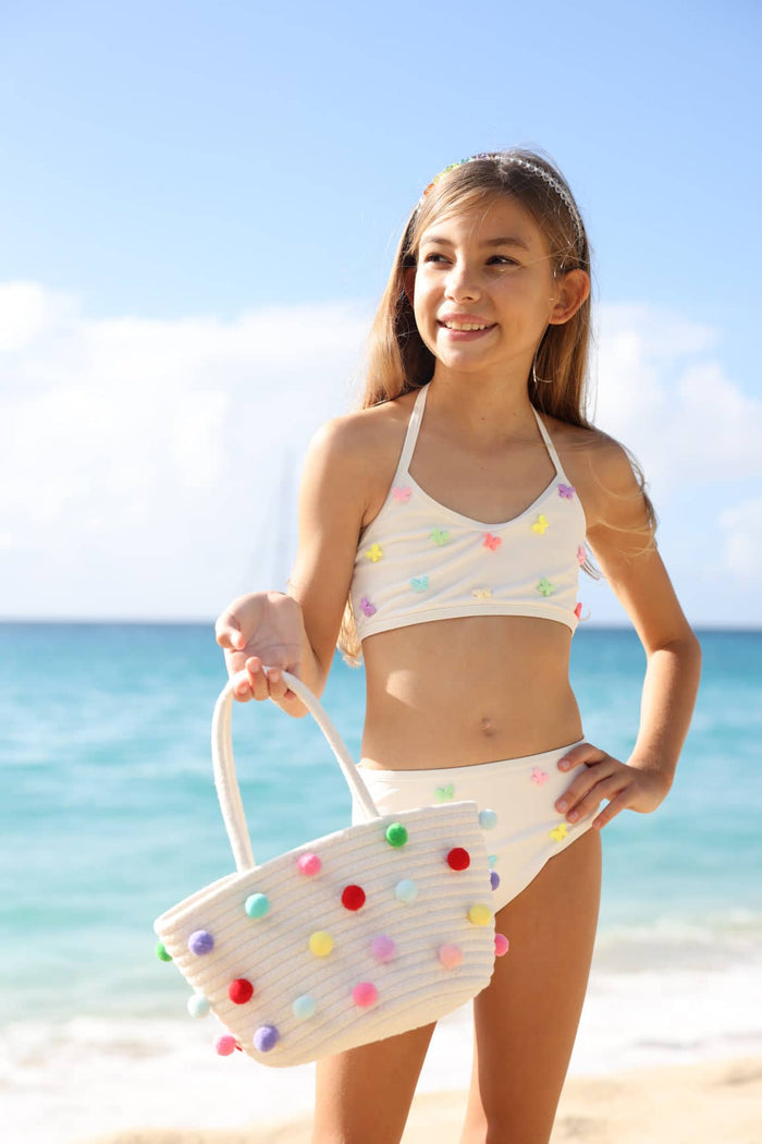 Lola + The Boys Swimwear Rainbow Butterfly Bikini
