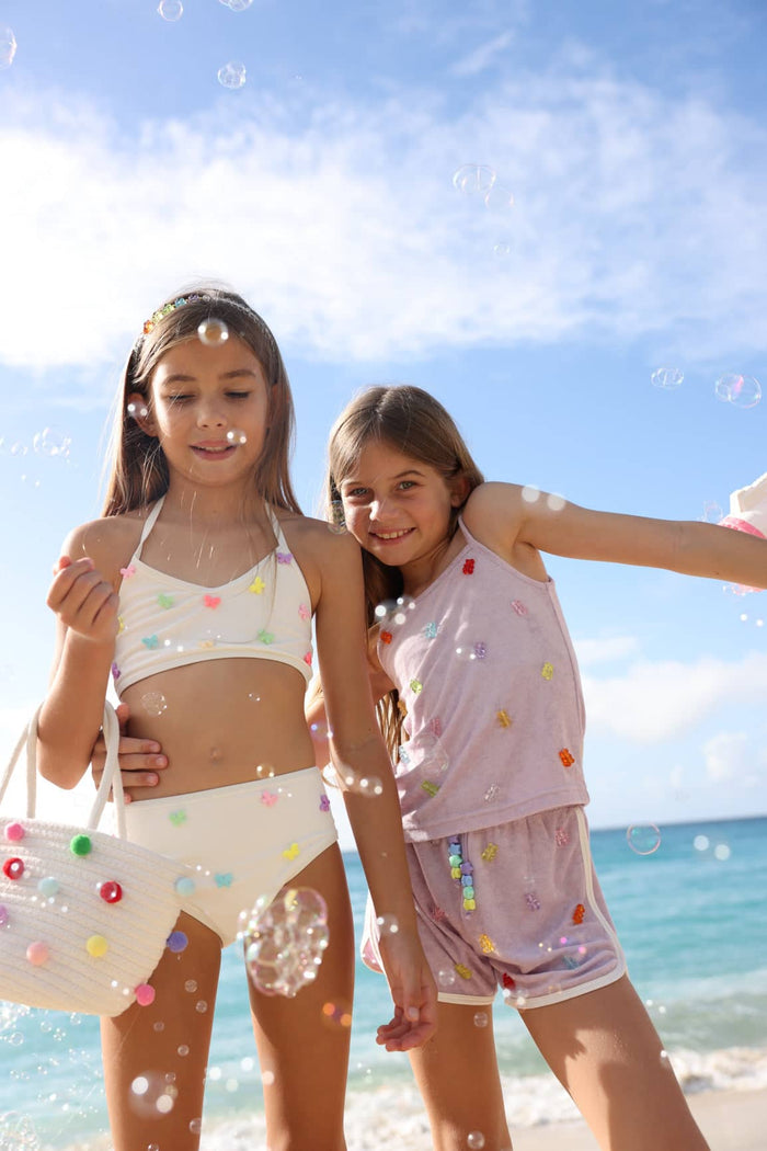 Lola + The Boys Swimwear Rainbow Butterfly Bikini