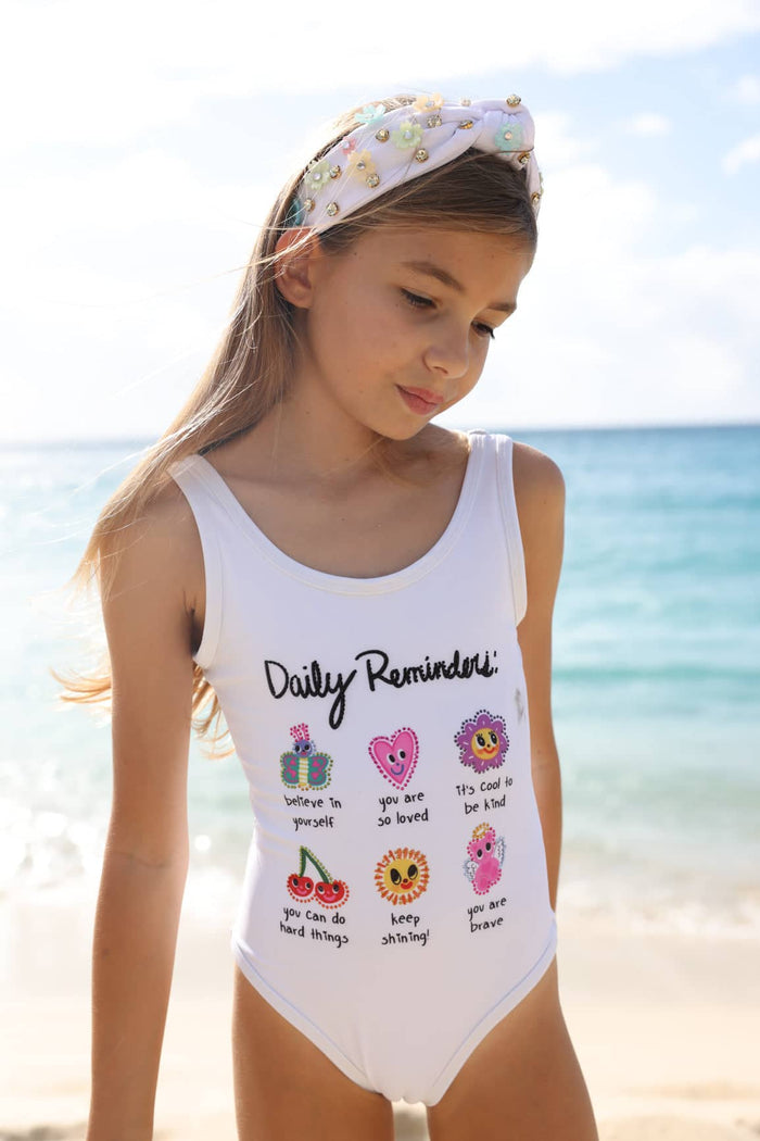 Lola + The Boys Swimwear Rainbow Daily Reminders Swimsuit