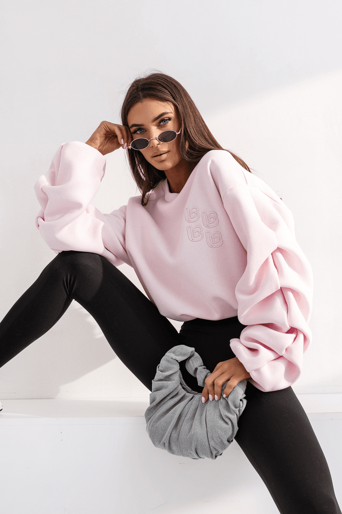 Дамска блуза REMY - светлорозова, памук с еластан, универсален размер LaBalancia Roberto Fashion Store Set 5907378518869 UNI