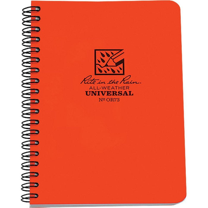 Rite in the Rain No. 373 4 5/8" x 7" Orange Notebook/Journal