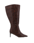 ROSELYN EXTENDED CURVE - CHOCOLATE SNAKE-Boots-Billini-Billini