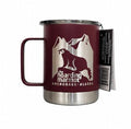 Rustic Maroon Fifty/Fifty 12oz Mug-Laser Etched with The Hoarding Marmot Logo