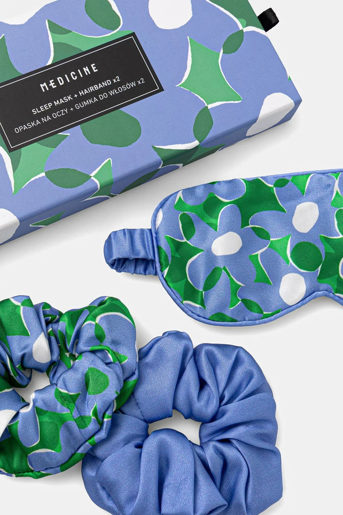 Комплект копринена маска за сън и два ластика за коса Medicine Roberto Fashion Store Sleep mask RW26-GEU102-MLA-ONE One Size INTL