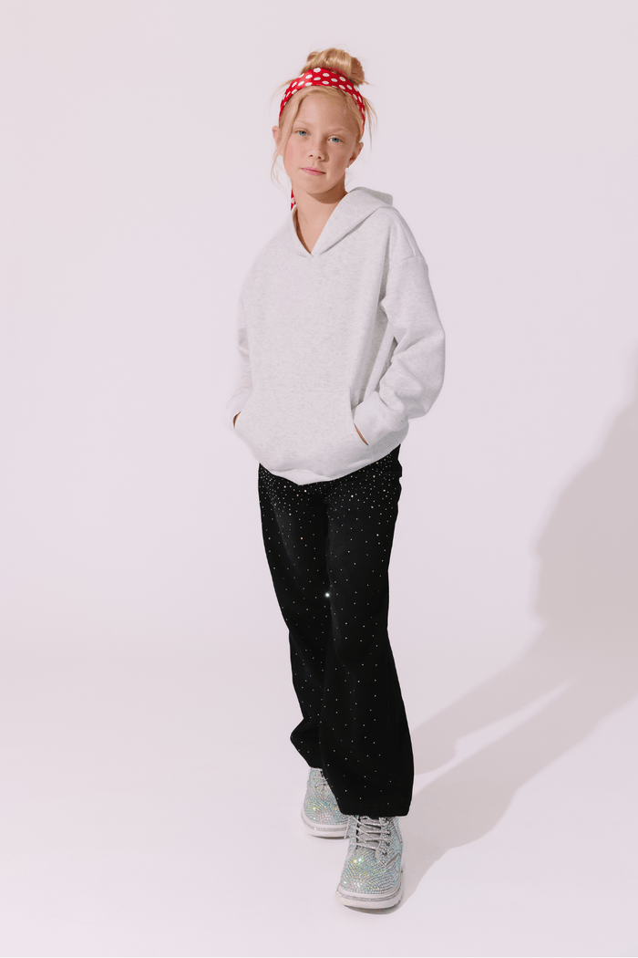 Lola + The Boys Sweaters & Sweatshirts Silver Angel Wings Hoodie