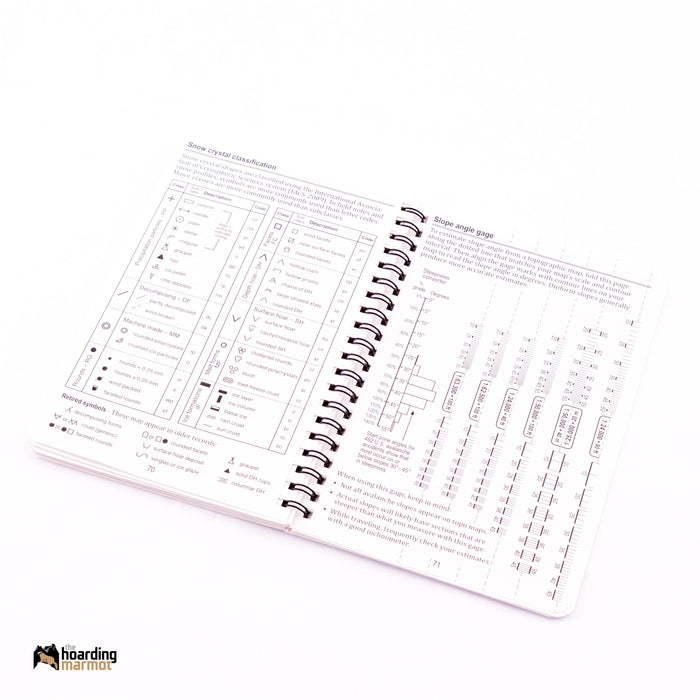 SnowPit Technologies Snow & Avalanche Field Notebook