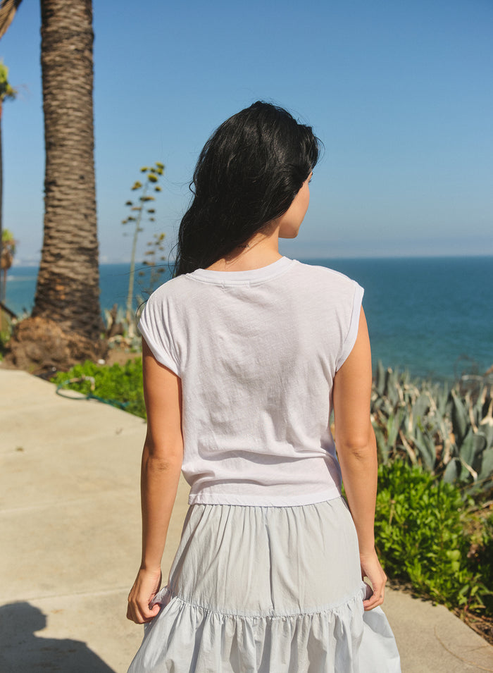 Sundry Muscle Tank in Optic White