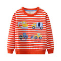 Toddler/Kid Boy's 4 Cartoon Vehicle Design Sweatshirt