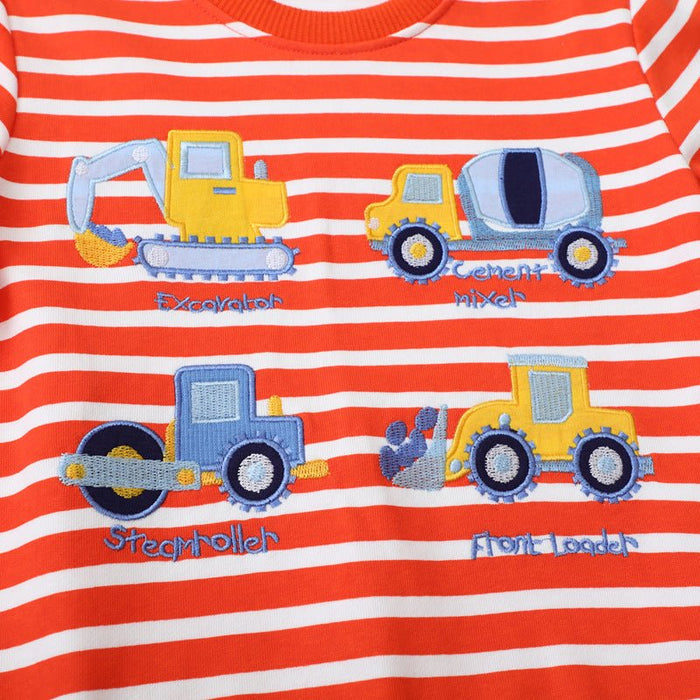 Toddler/Kid Boy's 4 Cartoon Vehicle Design Sweatshirt