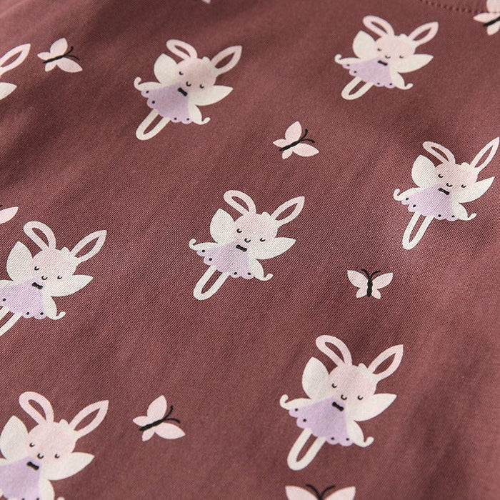 Toddler/Kid Girl Butterfly Fairy Print Top and Pants Pajama Set