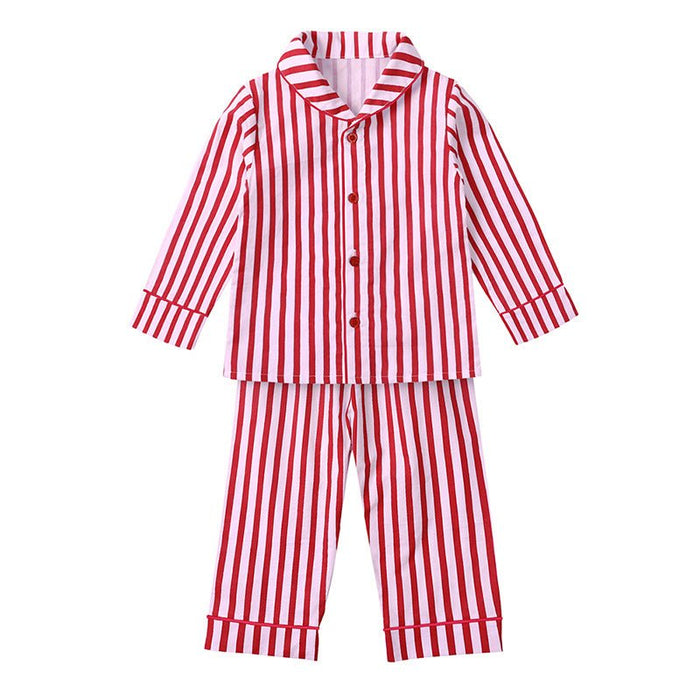Toddler/Kid Long Sleeve Red Stripe Pajama (3 Designs)