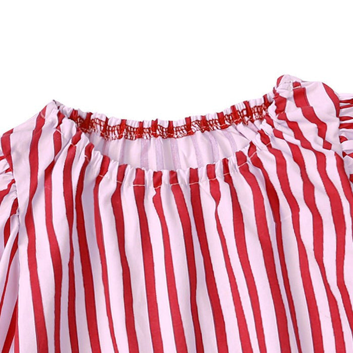 Toddler/Kid Long Sleeve Red Stripe Pajama (3 Designs)