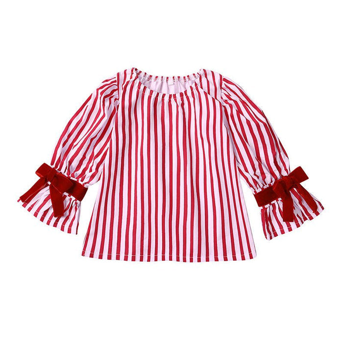 Toddler/Kid Long Sleeve Red Stripe Pajama (3 Designs)