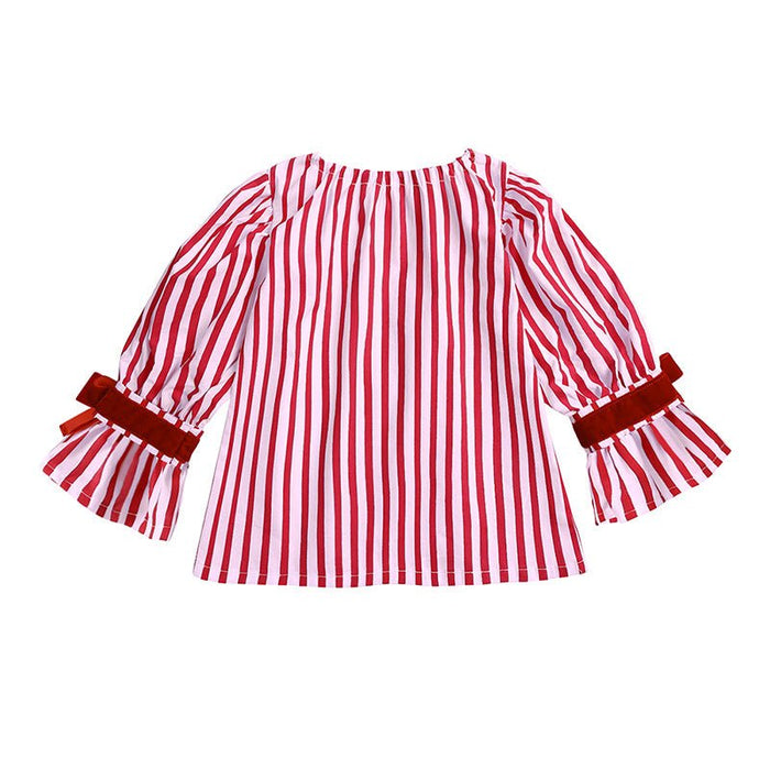 Toddler/Kid Long Sleeve Red Stripe Pajama (3 Designs)