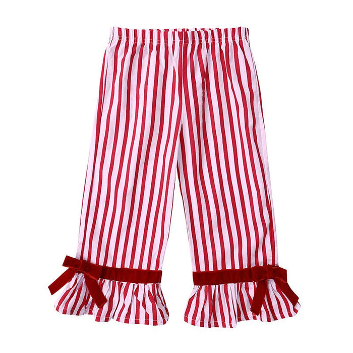 Toddler/Kid Long Sleeve Red Stripe Pajama (3 Designs)