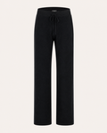 Unisex Trousers in Pure Cashmere - Black