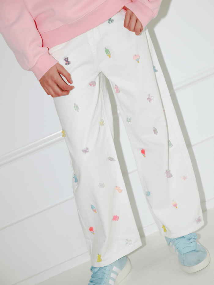 Lola + The Boys Bottoms 2 White Cutie Charm Jeans