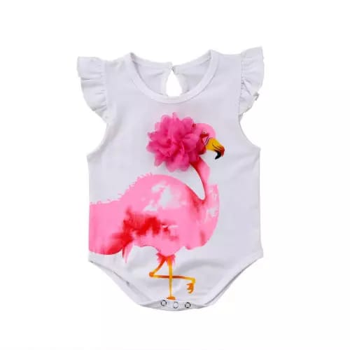 White Flamingo Romper